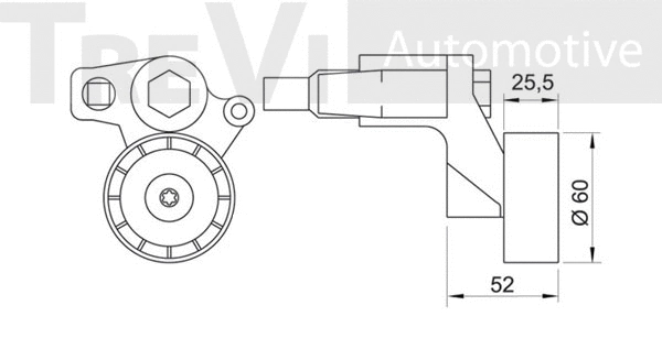 Belt Tensioner, V-ribbed belt