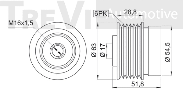 Alternator Freewheel Clutch