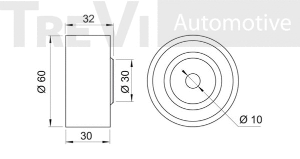 Deflection/Guide Pulley, timing belt
