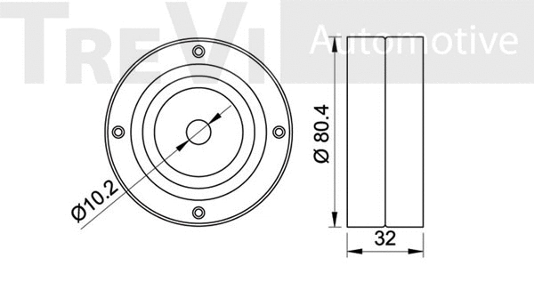 Deflection/Guide Pulley, timing belt