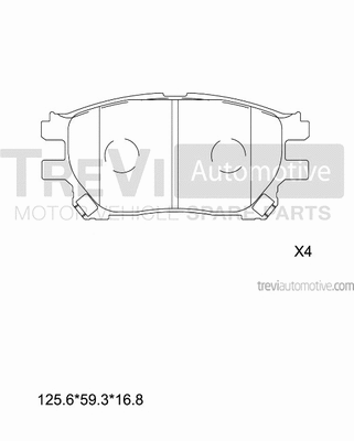 Brake Pad Set, disc brake (PF1290)