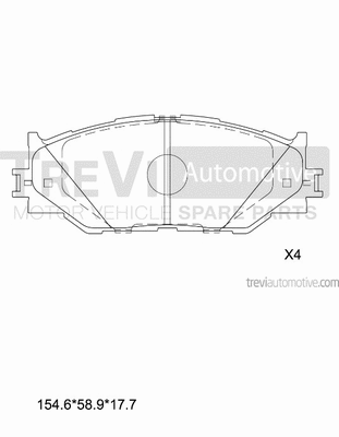 Brake Pad Set, disc brake (PF1317)