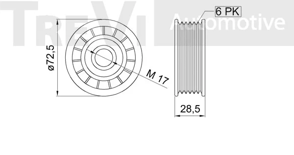 Tensioner Lever, V-ribbed belt