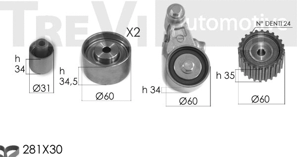 Timing Belt Kit (KD1454)