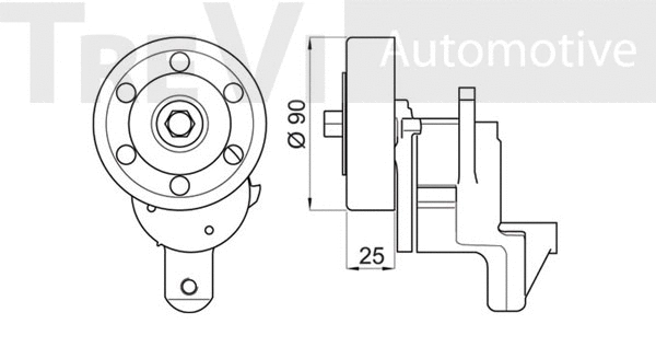 Tensioner Lever, V-ribbed belt