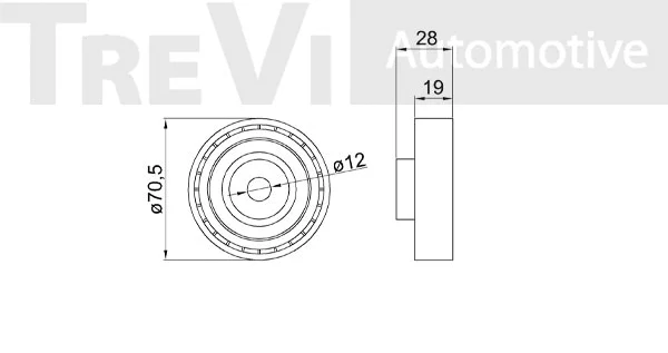 Tensioner Pulley, V-ribbed belt