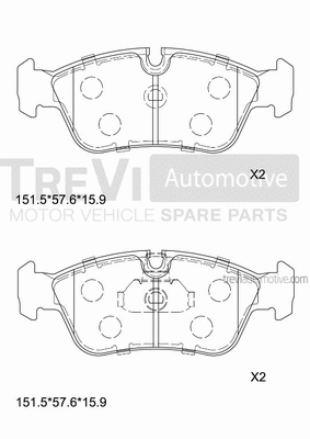 Brake Pad Set, disc brake (PF1055)