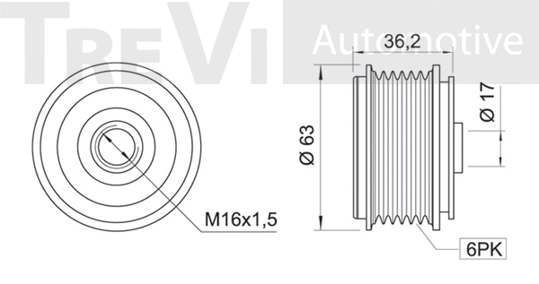 Alternator Freewheel Clutch