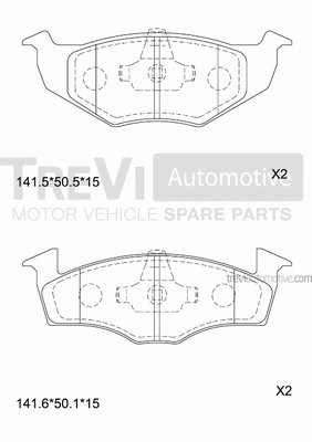 Brake Pad Set, disc brake (PF1032)