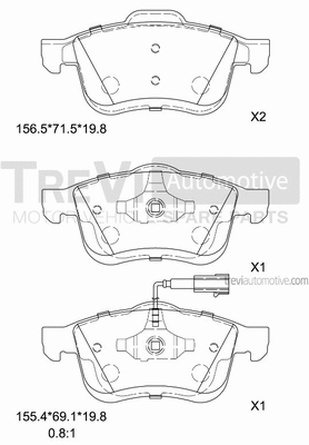 Brake Pad Set, disc brake (PF1266)