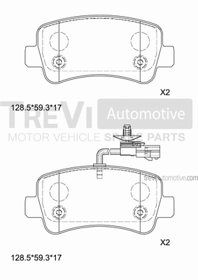 Brake Pad Set, disc brake (PF1668)