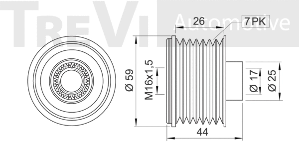 Alternator Freewheel Clutch
