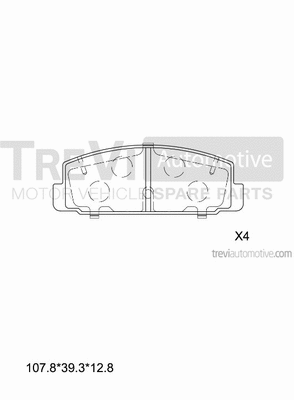 Brake Pad Set, disc brake (PF1356)