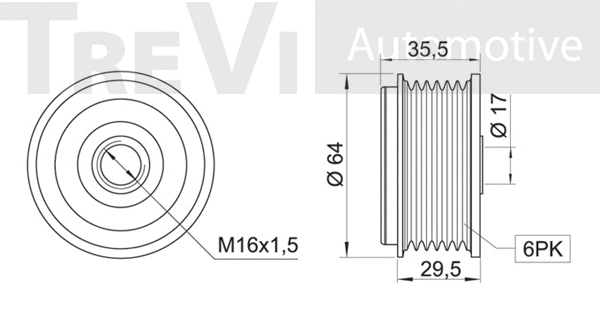 Alternator Freewheel Clutch