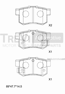 Brake Pad Set, disc brake (PF1610)