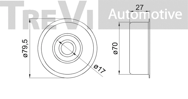 Deflection/Guide Pulley, V-ribbed belt