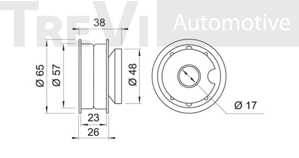 Deflection/Guide Pulley, timing belt