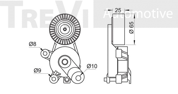Tensioner Lever, V-ribbed belt
