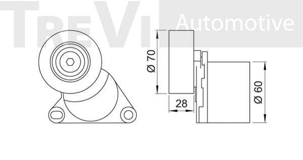 Tensioner Lever, V-ribbed belt