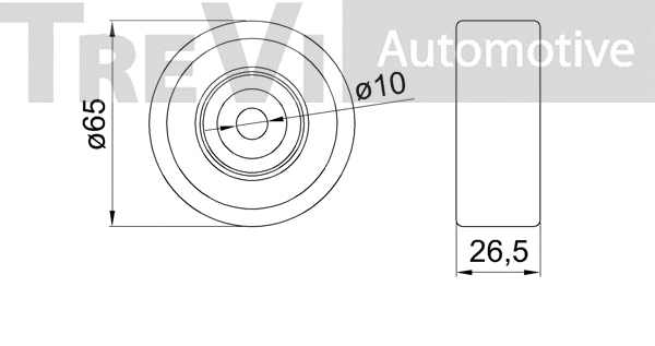 Tensioner Pulley, V-ribbed belt