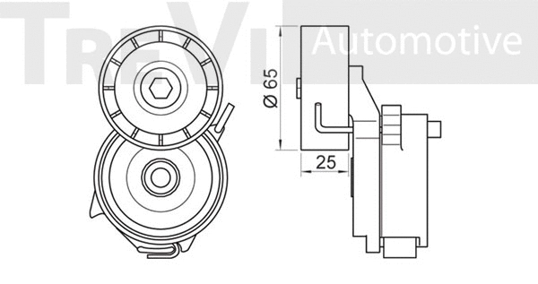 Tensioner Lever, V-ribbed belt