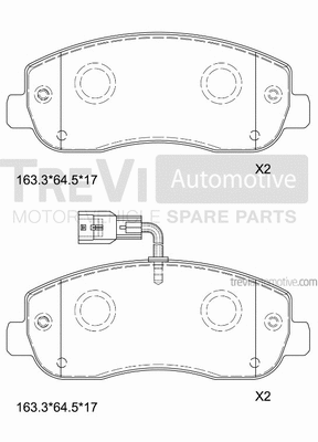 Brake Pad Set, disc brake (PF1667)