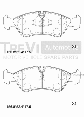 Brake Pad Set, disc brake (PF1016)