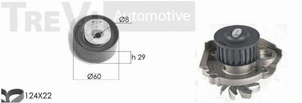 Water Pump & Timing Belt Kit (KD1208HP)
