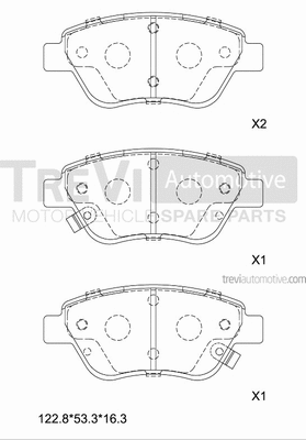 Brake Pad Set, disc brake (PF1496)