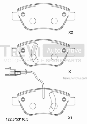 Brake Pad Set, disc brake (PF1321)