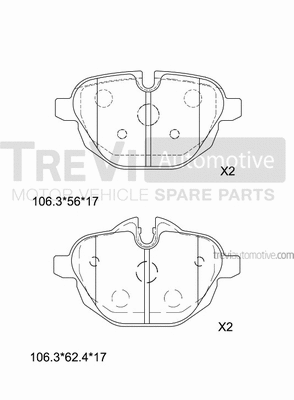 Brake Pad Set, disc brake (PF1467)