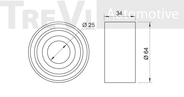 Deflection/Guide Pulley, timing belt