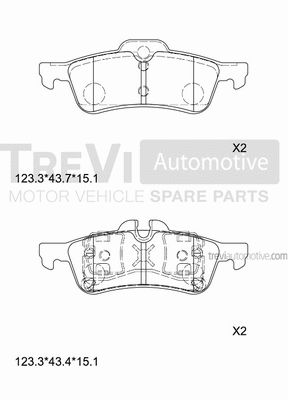 Brake Pad Set, disc brake (PF1135)