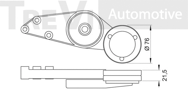 Tensioner Lever, V-ribbed belt