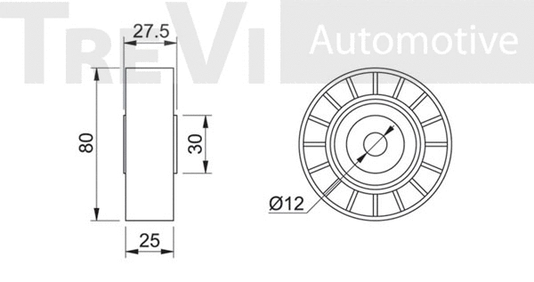 Tensioner Pulley, V-ribbed belt