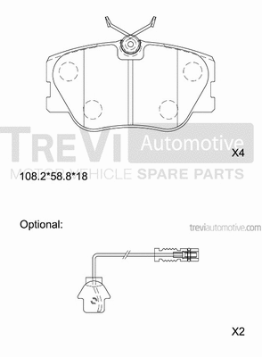 Brake Pad Set, disc brake (PF1397)