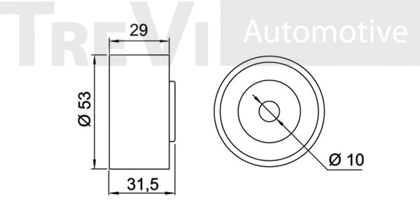 Deflection/Guide Pulley, timing belt