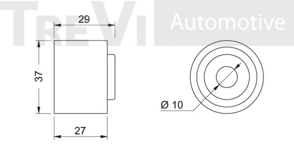 Deflection/Guide Pulley, V-ribbed belt