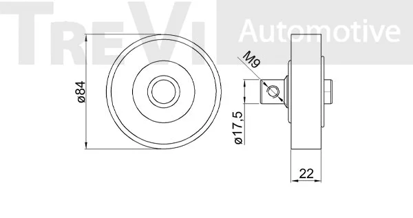 Tensioner Pulley, V-ribbed belt