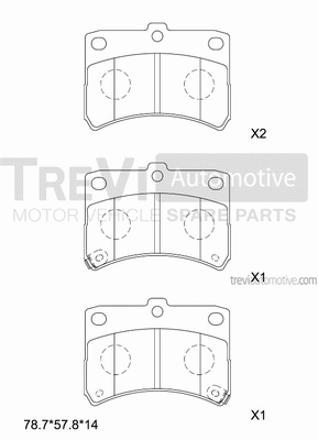 Brake Pad Set, disc brake (PF1229)