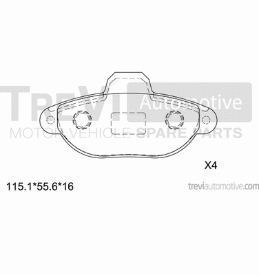 Brake Pad Set, disc brake (PF1200)