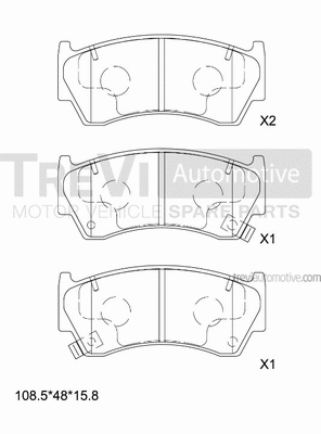 Brake Pad Set, disc brake (PF1024)