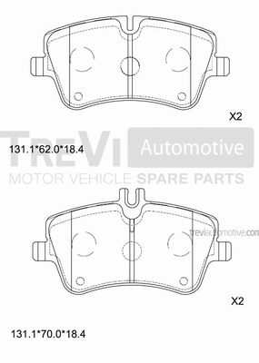 Brake Pad Set, disc brake (PF1104)