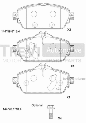 Brake Pad Set, disc brake (PF1534)