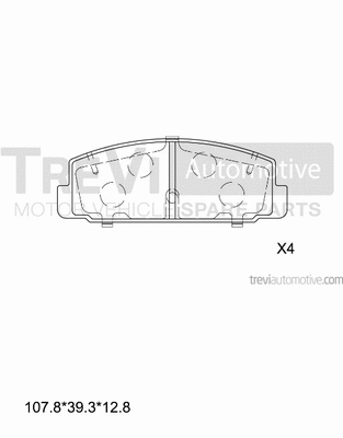 Brake Pad Set, disc brake (PF1328)