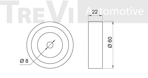 Deflection/Guide Pulley, V-ribbed belt