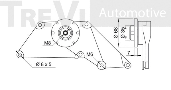 Tensioner Lever, V-ribbed belt