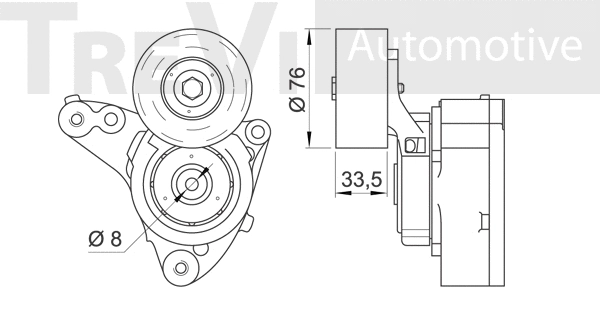 Tensioner Lever, V-ribbed belt
