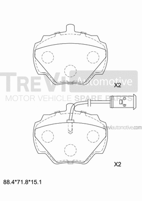 Brake Pad Set, disc brake (PF1517)
