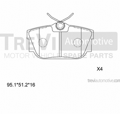 Brake Pad Set, disc brake (PF1128)